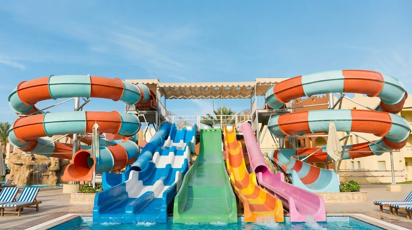 Torre de toboganes de Splash Park